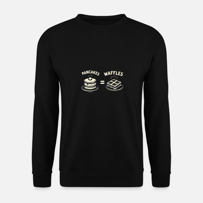Pfannkuchen und Waffeln - Unisex Pullover - Schwarz