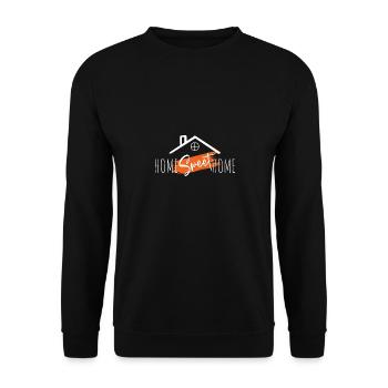 Home Sweet Home, home is the most beautiful - Unisex Sweatshirt - black - Front - Alina (178cm) & Michal (187cm)