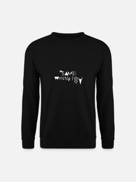 save winnetou,winnetou,indianer,Federn,Traumfänger - Unisex Pullover - Schwarz