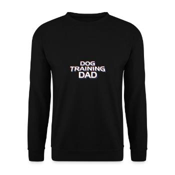 Dog Training Dad - Papa Lustig - Unisex Pullover - Schwarz - Vorne - Alina (178cm) & Michal (187cm)