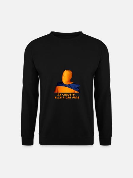 La carotte, elle a des fans ! (vêtements foncés) - Sweat-shirt Unisexe - noir