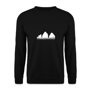 Three Peaks Art - Unisex Sweatshirt - black - Front - Alina (178cm) & Michal (187cm)