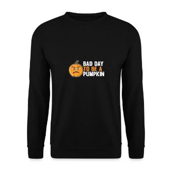 Bad Day To Be A Pumpkin 2 - Unisex Sweatshirt - black - Front - Alina (178cm) & Michal (187cm)