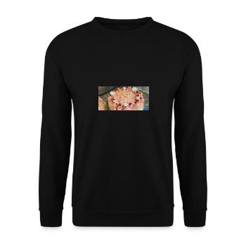 Zuger Kirschtorte - Unisex Pullover - Schwarz - Vorne - Alina (178cm) & Michal (187cm)
