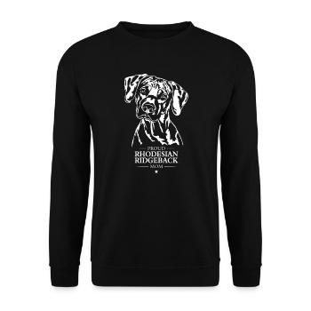 Rhodesian Ridgeback Mom Dog Dog Wilsigns - Unisex Sweatshirt - black - Front - Alina (178cm) & Michal (187cm)