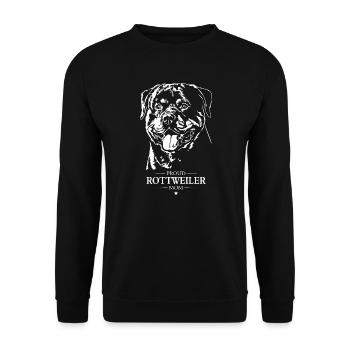 Rottweiler Maman Chien Chien Rottie Wilsigns - Sweat-shirt Unisexe - noir - Devant - Alina (178cm) & Michal (187cm)