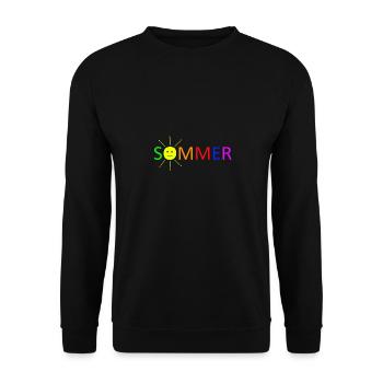 sommer - Unisex Pullover - Schwarz - Vorne - Alina (178cm) & Michal (187cm)