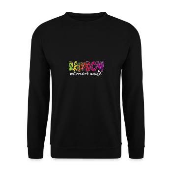 Rainbow - Unisex Sweatshirt - black - Front - Alina (178cm) & Michal (187cm)