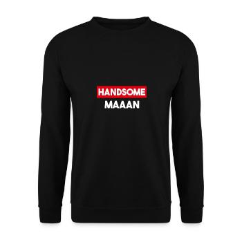 Beau Maaan - Sweat-shirt Unisexe - noir - Devant - Alina (178cm) & Michal (187cm)