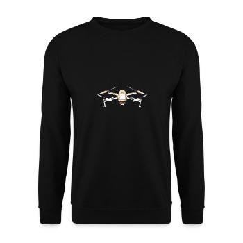 Drone - Unisex Sweatshirt - black - Front - Alina (178cm) & Michal (187cm)