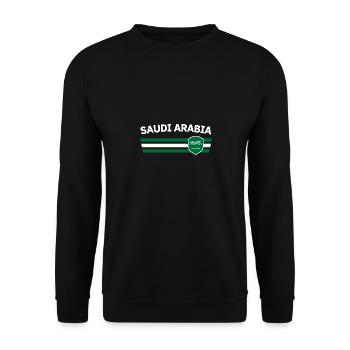 Tshirt de fan saoudien pour les compétitions mondiales - Sweat-shirt Unisexe - noir - Devant - Alina (178cm) & Michal (187cm)