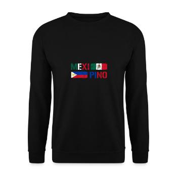 Philippinen Filipino Mexiko Herz DNA I Geschenk - Unisex Pullover - Schwarz - Vorne - Alina (178cm) & Michal (187cm)