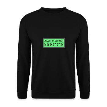 jusqu'au dernier gramme - Sweat-shirt Unisexe - noir - Devant - Alina (178cm) & Michal (187cm)