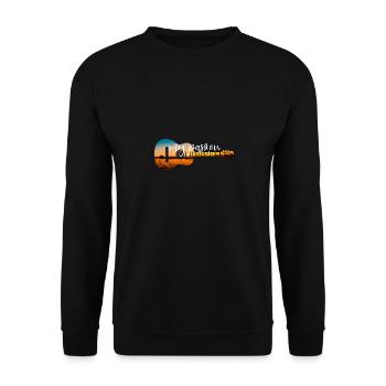 Ma passion Musique! Cadeau de guitare musicale - Sweat-shirt Unisexe - noir - Devant - Alina (178cm) & Michal (187cm)