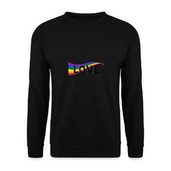Fierté Arc-en-ciel - Sweat-shirt Unisexe - noir - Devant - Alina (178cm) & Michal (187cm)
