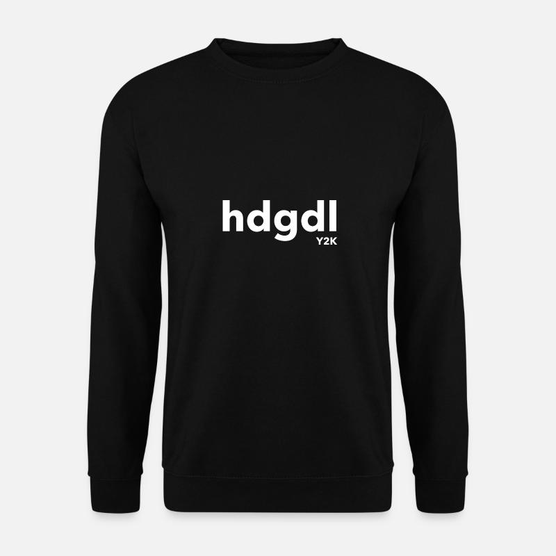 hdgdl Y2K weiß - Unisex Pullover - Schwarz