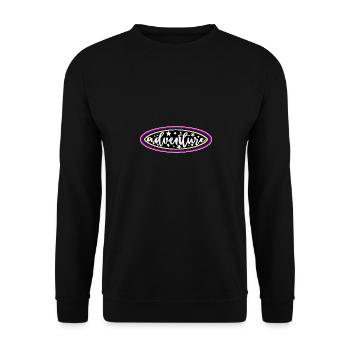 Adventure Camping Hiking Fishing Climbing Fishing - Unisex Sweatshirt - black - Front - Alina (178cm) & Michal (187cm)