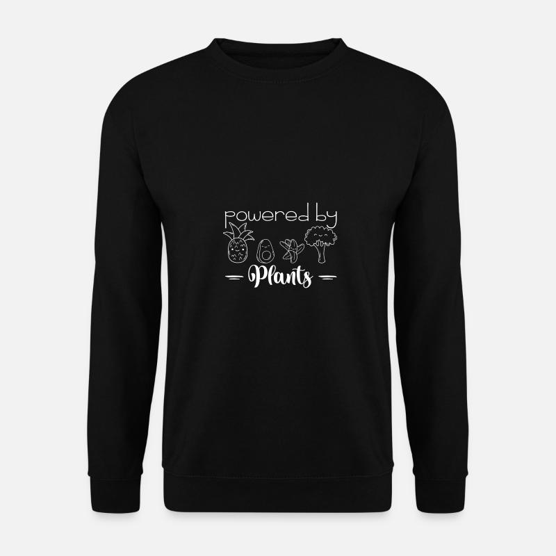 powered by plants - Unisex Sweatshirt - black