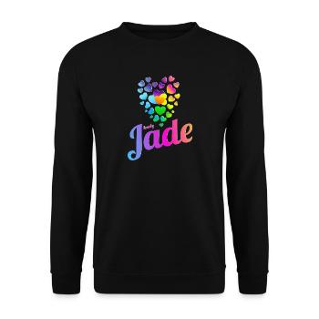 Jade - Unisex Pullover - Schwarz - Vorne - Alina (178cm) & Michal (187cm)