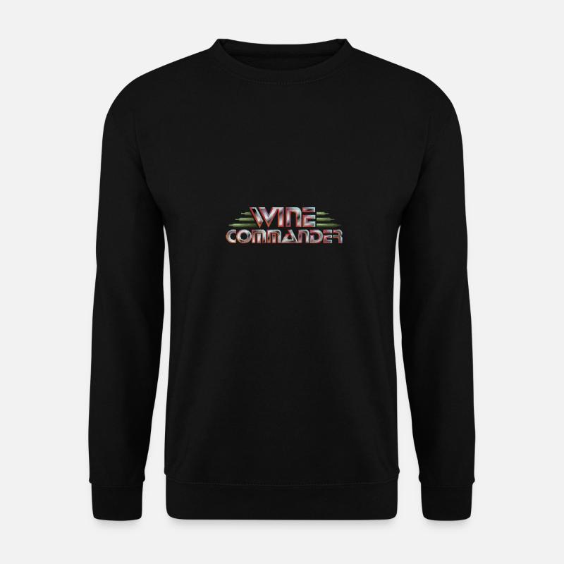 WINE COMMANDER (Pixel Art) - Unisex Sweatshirt - black