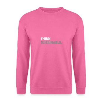 Think sustainable - Unisex Pullover - Pink - Vorne
