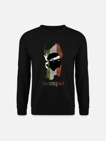 Sardinien Flagge Sardische Fahne Sardegna Fahne - Unisex Pullover - Schwarz