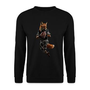 Fuchs - Unisex Pullover - Schwarz - Vorne - Alina (178cm) & Michal (187cm)