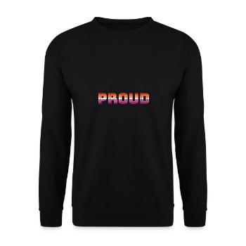 PROUD LGBT - Lesbian Edition - Unisex Sweatshirt - black - Front - Alina (178cm) & Michal (187cm)