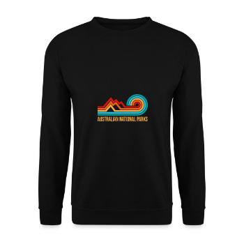 Australian Nationalparks - Unisex Pullover - Schwarz - Vorne - Alina (178cm) & Michal (187cm)