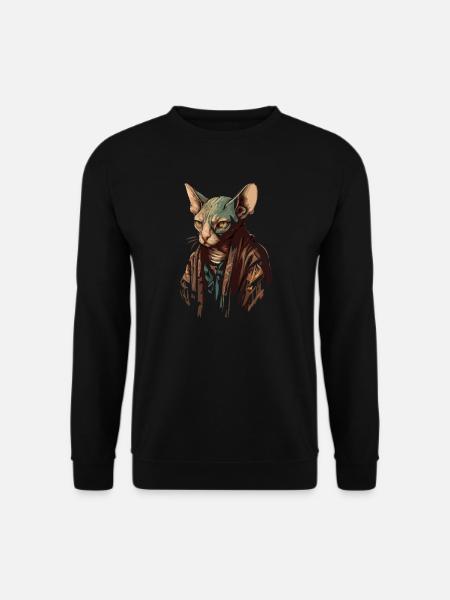 Sphinx Katze - Unisex Pullover - Schwarz