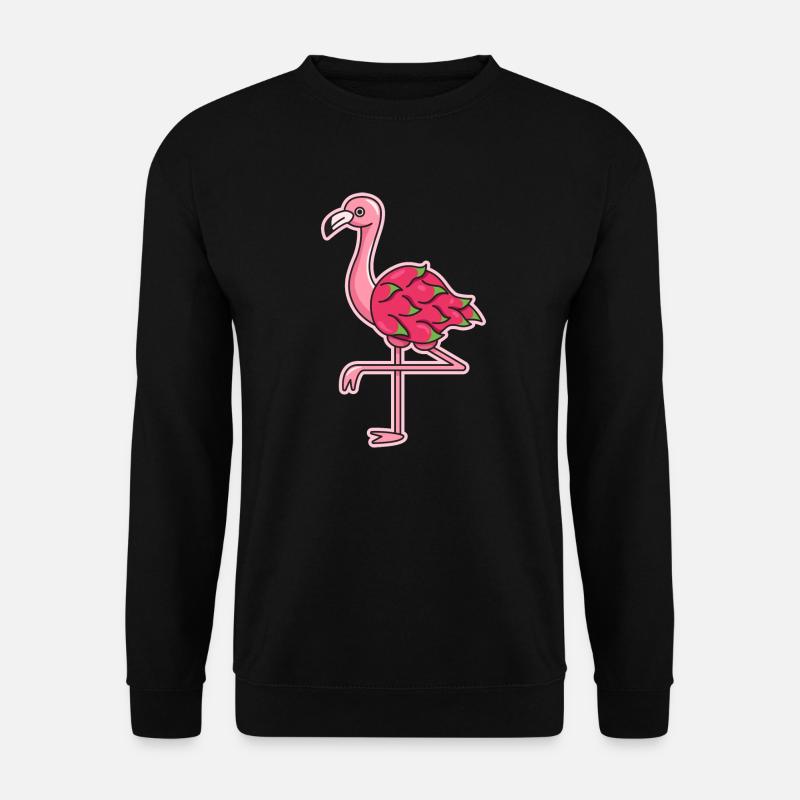 Flamingo Drachenfrucht Design für - Unisex Pullover - Schwarz