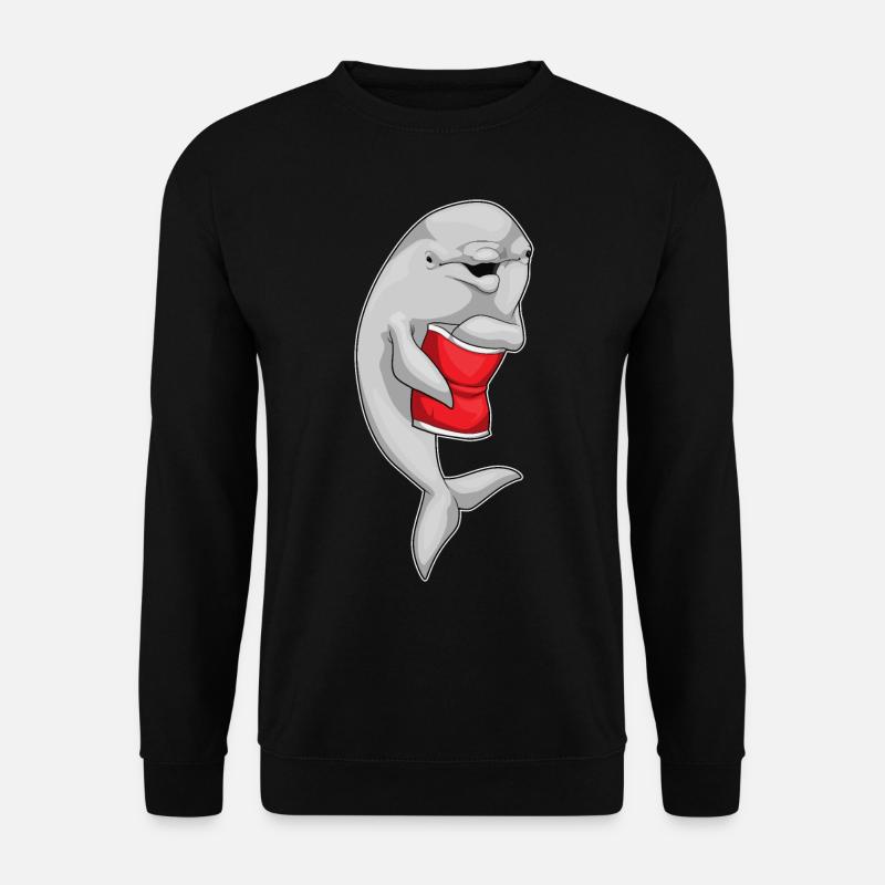 Dolphin Chip Bag - Unisex Sweatshirt - black