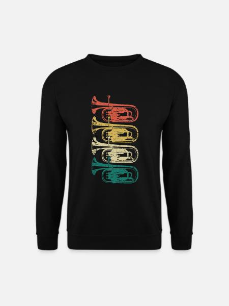 Euphonium Horn Orchester Musiker Blasinstrument - Unisex Pullover - Schwarz
