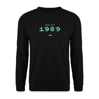 Infinite gameplay 1989 - Unisex Sweatshirt - black - Front - Alina (178cm) & Michal (187cm)