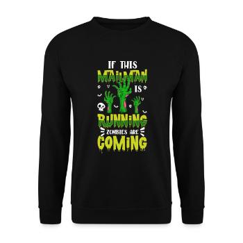Boîte aux lettres de la profession de facteur - Sweat-shirt Unisexe - noir - Devant - Alina (178cm) & Michal (187cm)