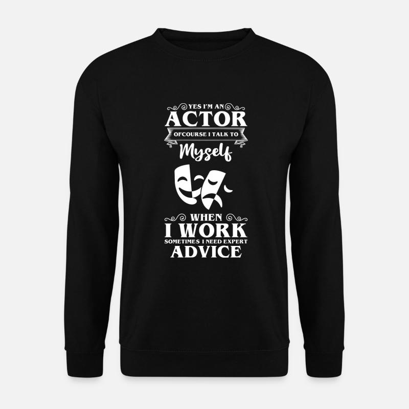 Schauspielerin Theaterfan Komödie Nerd - Unisex Pullover - Schwarz
