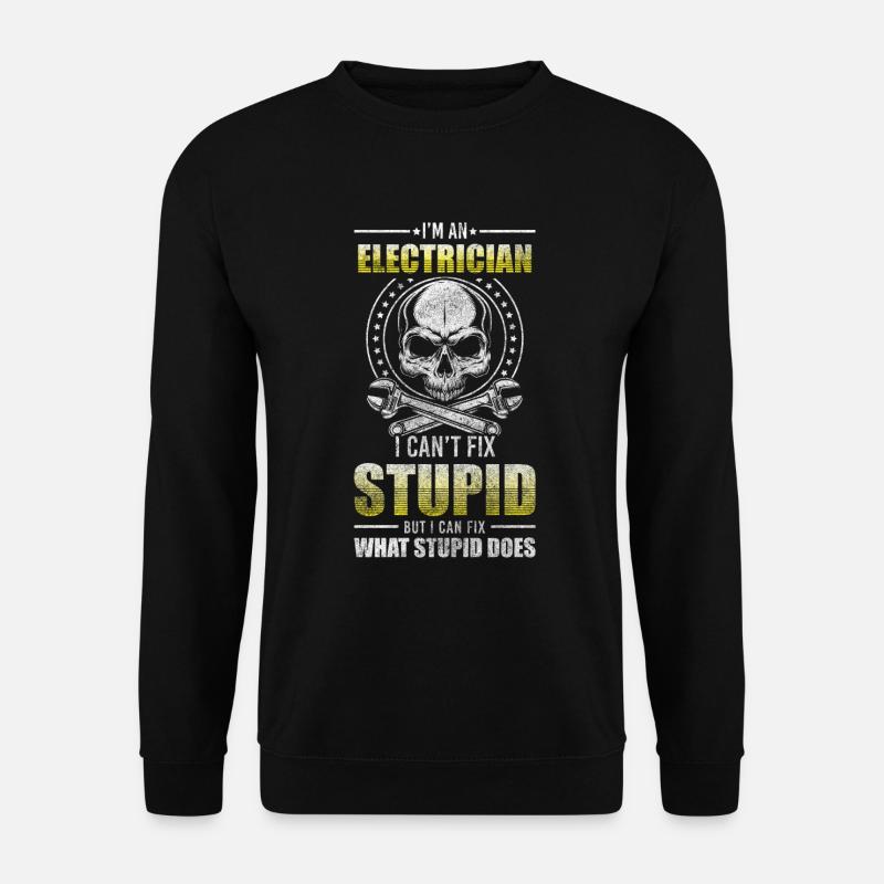 Strom Watt Blitze - Unisex Pullover - Schwarz