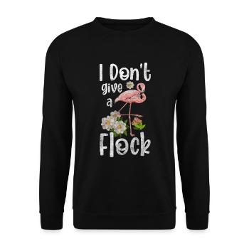 Mir Egal Attitude Gleichgültigkeit - Unisex Pullover - Schwarz - Vorne - Alina (178cm) & Michal (187cm)
