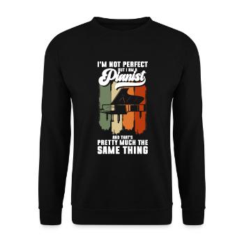 Musiker Komponist Klassische Musik - Unisex Pullover - Schwarz - Vorne - Alina (178cm) & Michal (187cm)