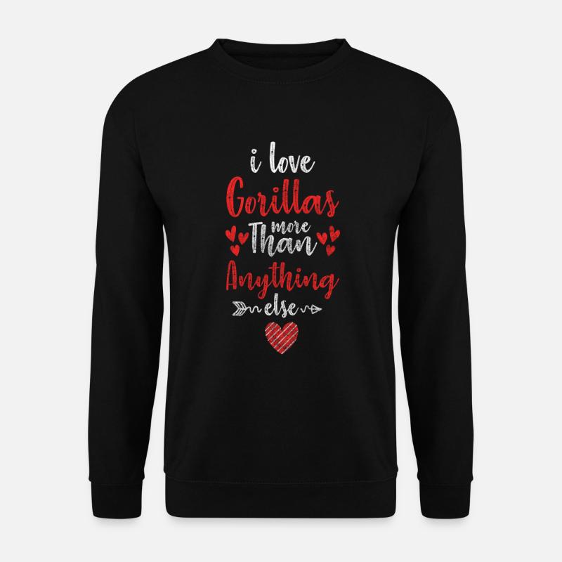 Gorilla Natur Schimpanse - Unisex Pullover - Schwarz