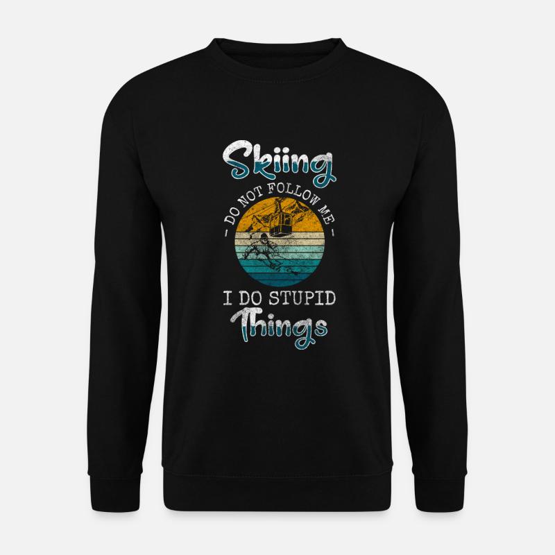 Snowboarden Sport Winter Wintersport - Unisex Pullover - Schwarz