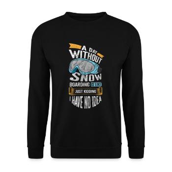 Schnee Schnee Jump Freestyle - Unisex Pullover - Schwarz - Vorne - Alina (178cm) & Michal (187cm)