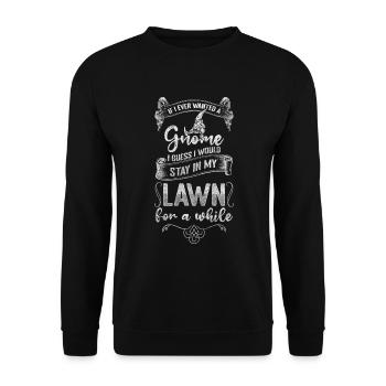 Wichtel Märchen Zipfelmütze - Unisex Pullover - Schwarz - Vorne - Alina (178cm) & Michal (187cm)