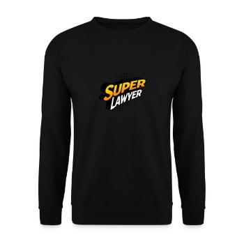 Super Lawyer T-Shirt: Show Your Superpowers - Unisex Sweatshirt - black - Front - Alina (178cm) & Michal (187cm)