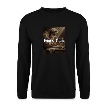 God's Plan Get Rich or Die Trying Memento Mori - Unisex Pullover - Schwarz - Vorne - Alina (178cm) & Michal (187cm)