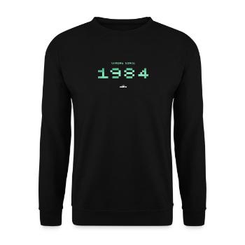 Un gameplay infini 1984 - Sweat-shirt Unisexe - noir - Devant - Alina (178cm) & Michal (187cm)