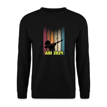 Abi 2024 | Abitur bestanden - Unisex Pullover - Schwarz - Vorne - Alina (178cm) & Michal (187cm)