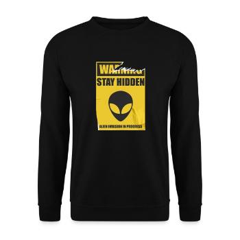 Alien InvasionPoster - Unisex Sweatshirt - black - Front - Alina (178cm) & Michal (187cm)