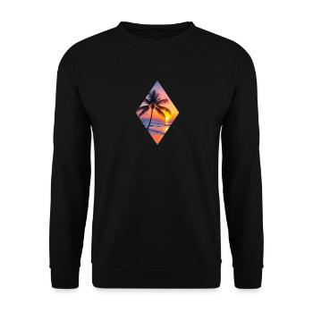 Paradis T-Shirt - Unisex Pullover - Schwarz - Vorne - Alina (178cm) & Michal (187cm)