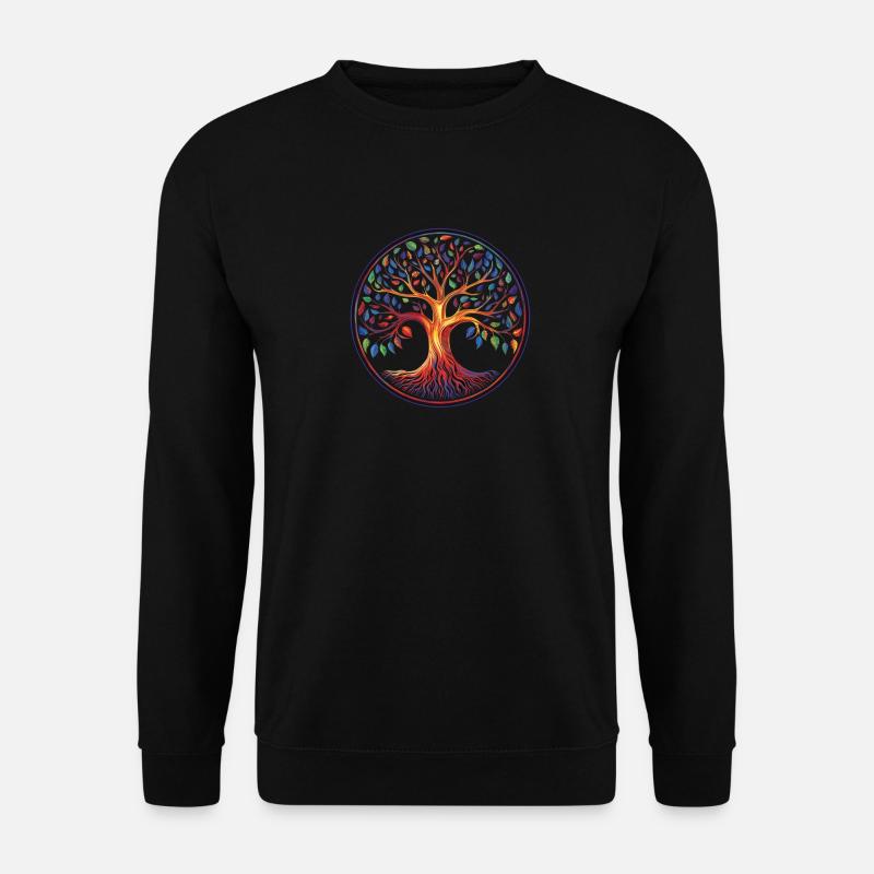 Baum des Lebens - Unisex Pullover - Schwarz